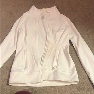 White zip up ivivva jacket